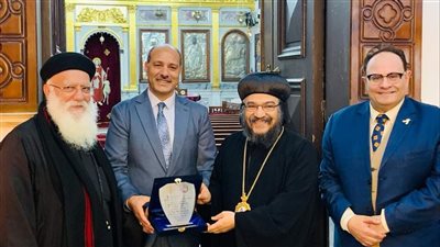 النائب الباباوي وأسقف الإسكندرية يستقبل وفد تعليم المحافظة