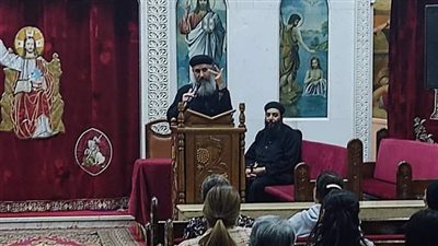 القس متى حبيب يترأس نهضة الصوم في بني سويف..شاهد