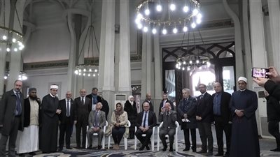 بالصور.. إفطار مسجد روما بحضور المحافظ والسفير الأمريكي 