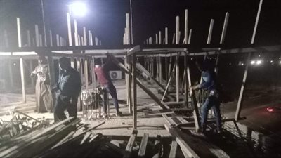 إزالة التعديات ومصادرة معدات ومواد البناء بأبشواي في الفيوم 