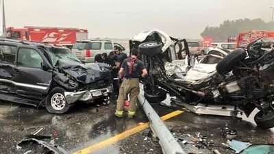 مصرع وإصابة 30 شخصًا في حادث سير بصحراوي سوهاج الشرقي 