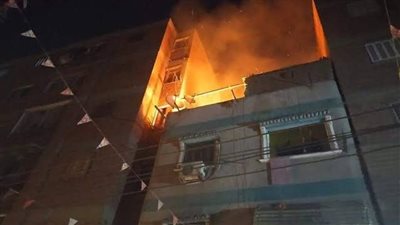إصابة 3 أشخاص في حريق منزل بالفيوم 