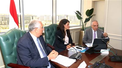 وزراء الري والزراعة والتعاون الدولي يناقشون مشروع 