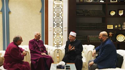 مفتي الجمهورية يَستقبل وفدًا رفيع المستوى من رئاسة الكنيسة الأسقفية