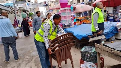 رفع 410 حالة إشغال طريق مخالف بالبحيرة