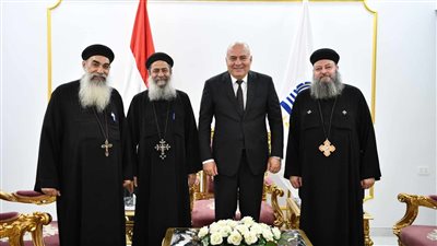 إستمرار زيارات الوفود القبطية إلى ديوان قنا للتهنئة بعيد الفطر 