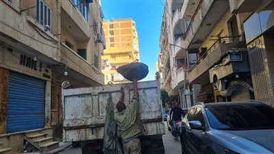 رفع 1600  طن قمامة من المنطقة المركزية بالدقهلية 