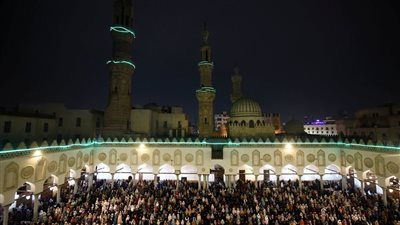 بث مباشر.. صلاة التراويح الأخيرة من الجامع الأزهر