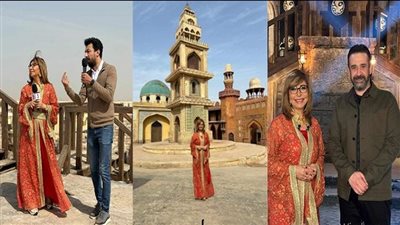 لميس الحديدي تكشف مع كريم عبدالعزيز أسرار قلعة الموت التابعة للحشاشين.. صور