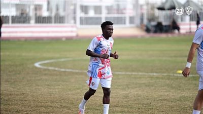 الأوغندى موتيابا يعود لتدريبات الزمالك الجماعيه 