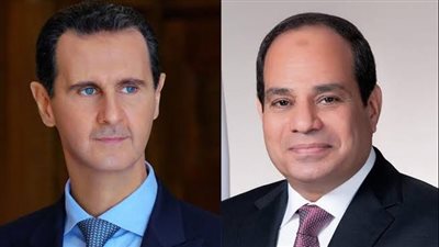 السيسي يهنىء الرئيس السوري بحلول عيد الفطر المبارك 