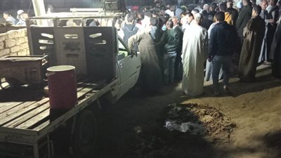 تشييع جنازة السيدة ضحية التروسيكل في الفيوم 