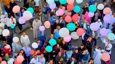 ألاف المصلين يؤدون صلاة عيدالفطر فى مساجد الدقهلية