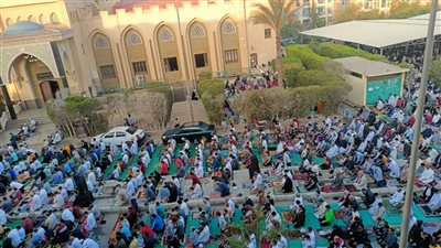 الآلاف يؤدون صلاة عيد الفطر المبارك بمسجد ٦ أكتوبر .. صور 