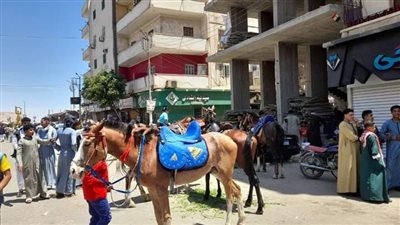 ركوب الخيل والمعديات النيلية و الكورنيش أبرز مظاهر الاحتفال بعيد الفطر بقنا