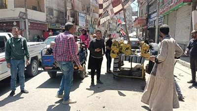 حملة مكبرة لرفع الاشغالات بشوارع مدينة نجع حمادى 