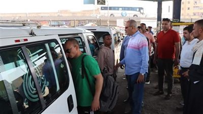 سكرتير بنى سويف يتأكد من التزام السائقين بخطوط السير وتعريفة الأجرة 