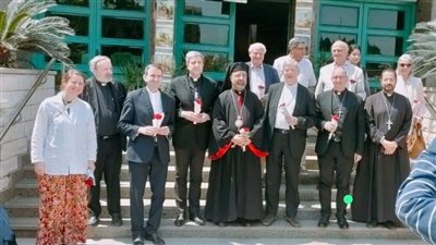 تفاصيل لقاء بطريرك الكاثوليك ووفد مجلس الأساقفة الفرنسي.. شاهد