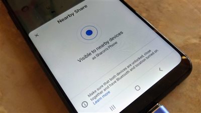 كيفية مشاركة المحتوى بسرعة مع الأجهزة القريبة