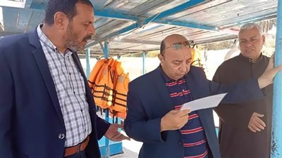 حملات تفتيشية على المراكب النيلية والمعديات بالمنيا
