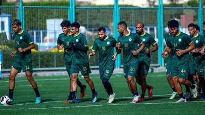 استعداداً لمواجهة منتخب السويس.. العبور يواصل استعداداته 