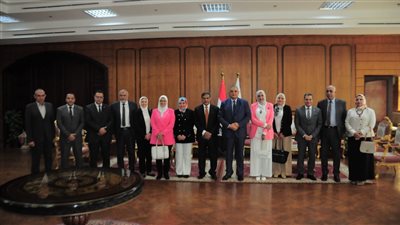 فريق لجنة الاعتماد من الهيئة القومية لضمان جودة التعليم والاعتماد يزور جامعة كفرالشيخ  