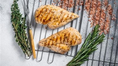 الدجاج المشوي مع الأعشاب لمرضى السكري