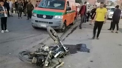 مصرع شابين بسبب تصادم سيارة بدراجتهما النارية بكفر الزيات