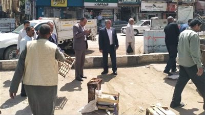 رفع 135 حالة إشغال متنوعة بمدينة أبشواي بالفيوم