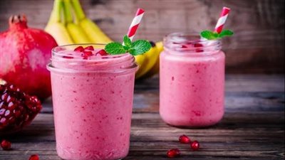 يعزز المناعة| طريقة عمل عصير الرمان بالموز الصحي