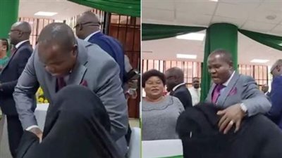 سياسي متهم بالتحرش بعد مصافحة عيد ميلاد