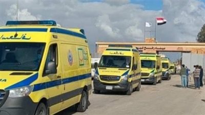 شمال سيناء تستقبل 142 جريحًا ومريضًا ومرافقًا فلسطينيًا من قطاع غزة