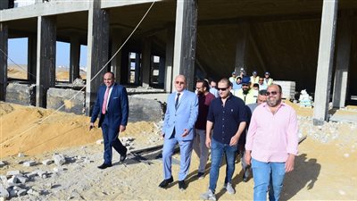 تنفيذ صالة الألعاب الرياضية الدولية بجامعة سوهاج الجديدة 