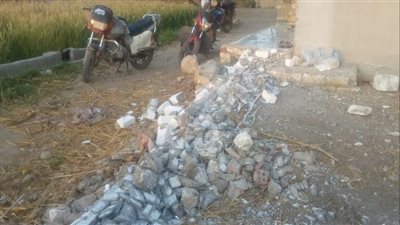 إزالة 10 حالات تعد على الأراضي الزراعية بالبحيرة 