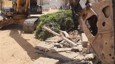 محافظ الغربية يتابع أعمال الرصف والتطوير بطريق مستشفى الشرطة بمحلة مرحوم