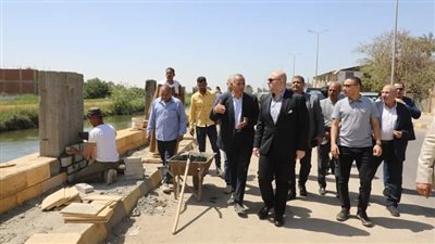 محافظ بني سويف يتفقد أعمال رفع كفاءة مدخل مدينة ناصر