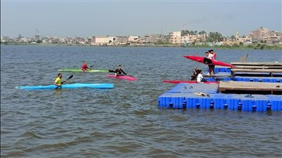 بالصور..إنطلاق بطولة الجمهورية للكانوى والكياك من ارض البحيرة  