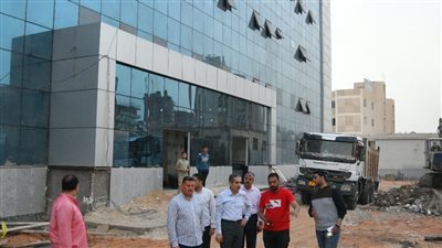 محافظ الغربية يتابع الاعمال الجارية  بمستشفى طنطا العام الجديد