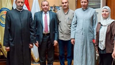 رئيس جامعة بني سويف يستقبل وفد مشيخة الأزهر الشريف 