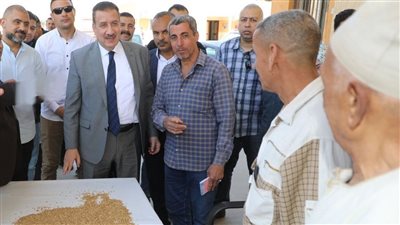 انطلاق موسم  حصاد محصول القمح بالمنوفية 