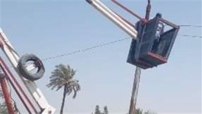 مراجعة أعمدة الإنارة بالشرقية وصيانتها حفاظًا على سلامة المواطنين