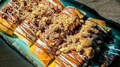 طريقة تحضير سبرينج رول بالموز والشوكولاتة|سناك صحي