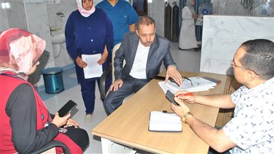 وكيل صحة سوهاج يتفقد سير العمل بمستشفى برديس بالبلينا صباح اليوم