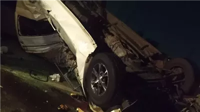 وفيات وإصابات في حادث مروع علي طريق بنها الحر بالقليوبية