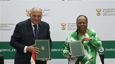 وزيرا خارجية مصر وجنوب إفريقيا يؤكدان أهمية القطاع الخاص في تعزيز الاستثمار