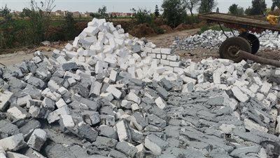 إزالة 8 حالات تعدٍ على الأراضى الزراعية وبناء مخالف بالغربية