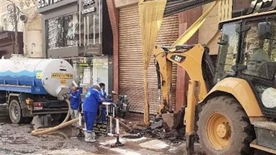 محافظ الشرقية يأمر بسرعة إصلاح كسر بماسورة مياه الشرب بمدينة الزقازيق