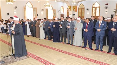 محافظ المنوفية يفتتح مسجد 