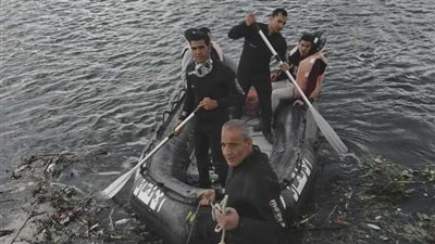 انتشال الجثة الرابعة من ضحايا حادث غريق مركب بنهر النيل