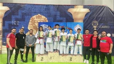 المراكز الأولي للاعبي طنان في بطولة القليوبية للكاراتية